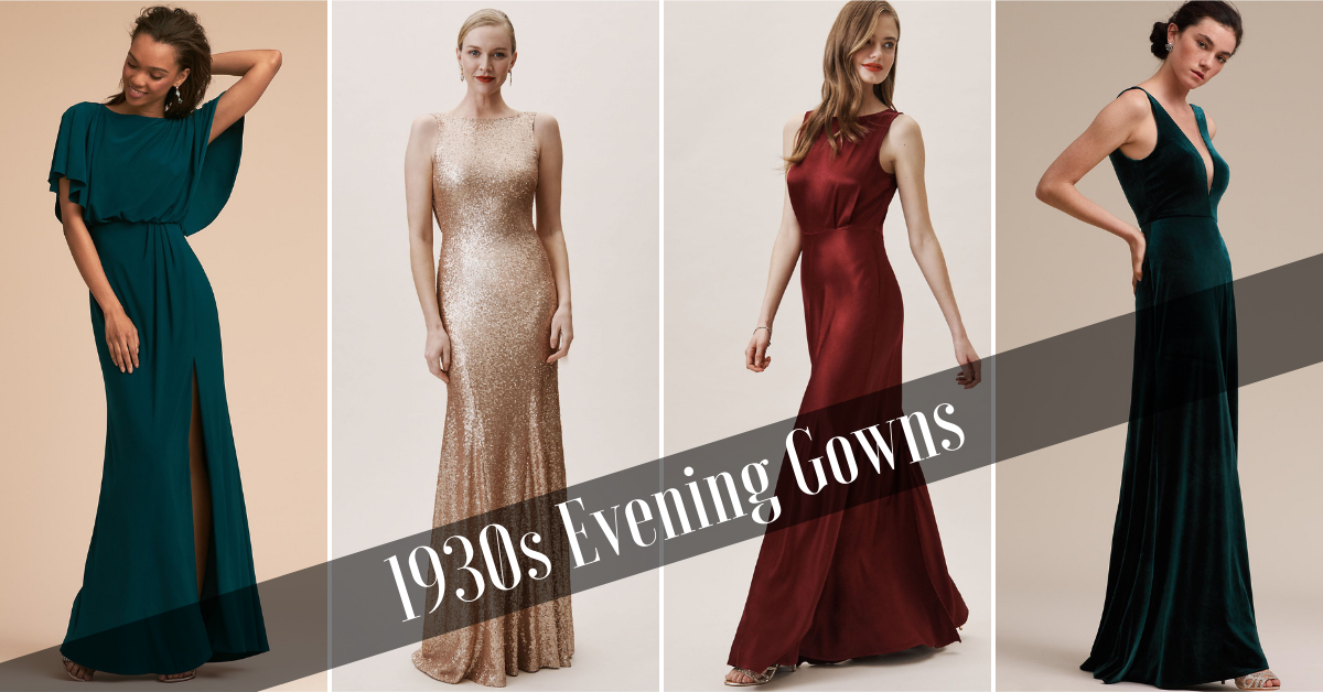 vintage inspired evening gowns
