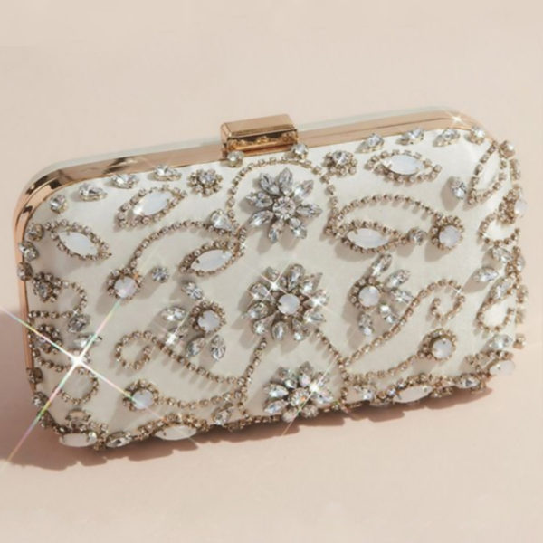 Crystal Flowers Bridal Clutch | La Regale | Deco Shop