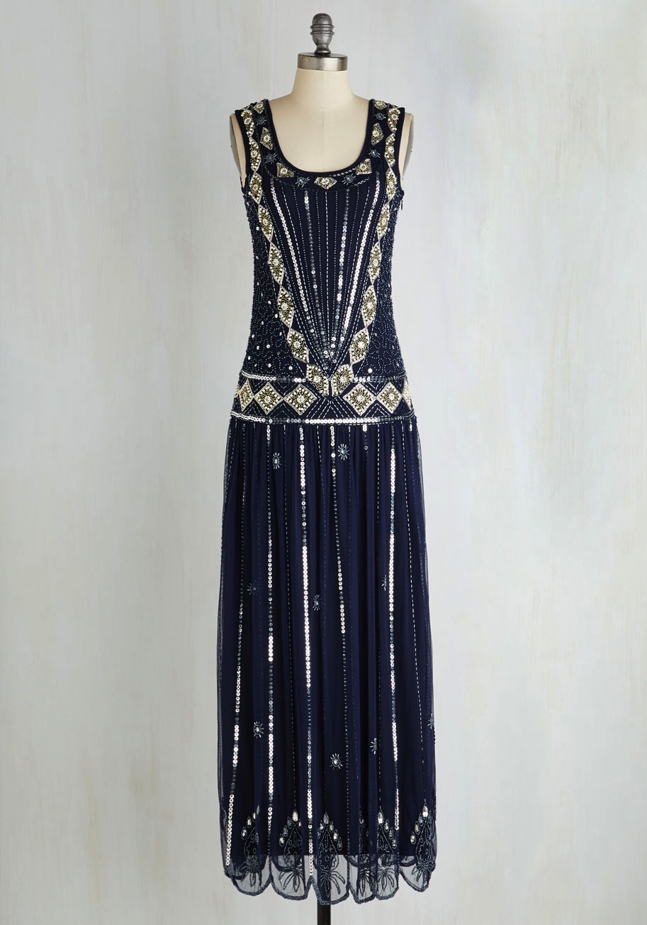 1920 long flapper dresses