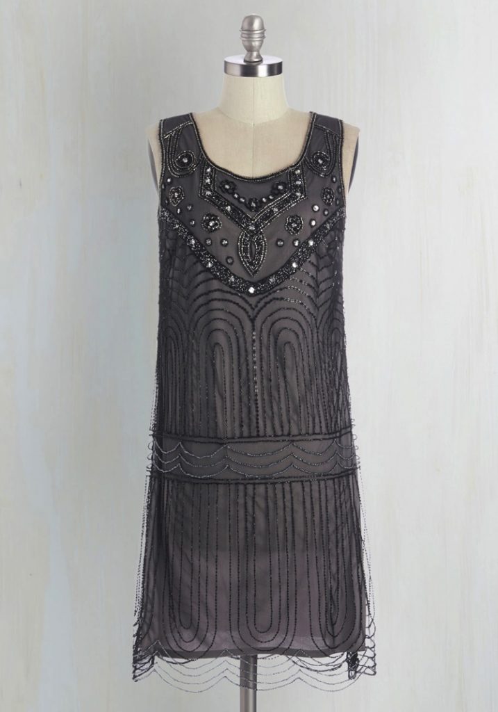 Dark Gray Flapper Dress | Deco Shop