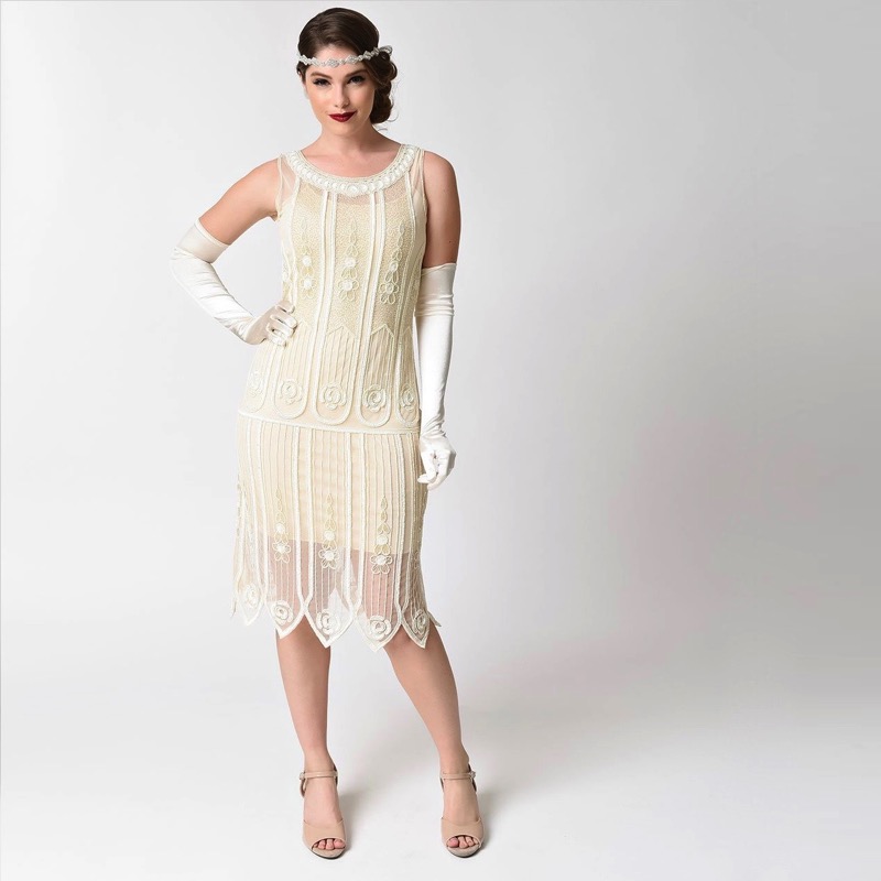 elegant flapper dress