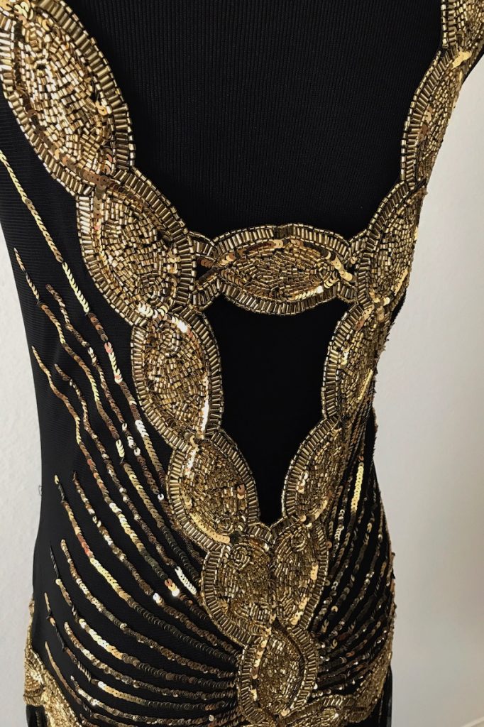 Black + Gold Flapper Dress | Deco Shop