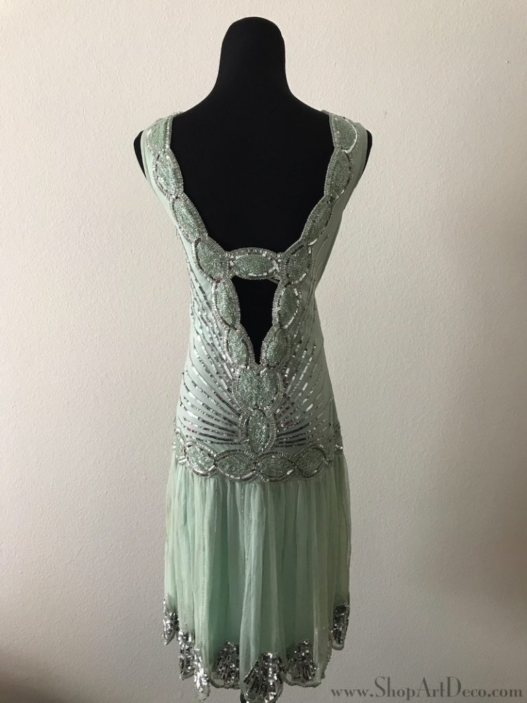Mint Green 1920s Flapper Dress | Deco Shop